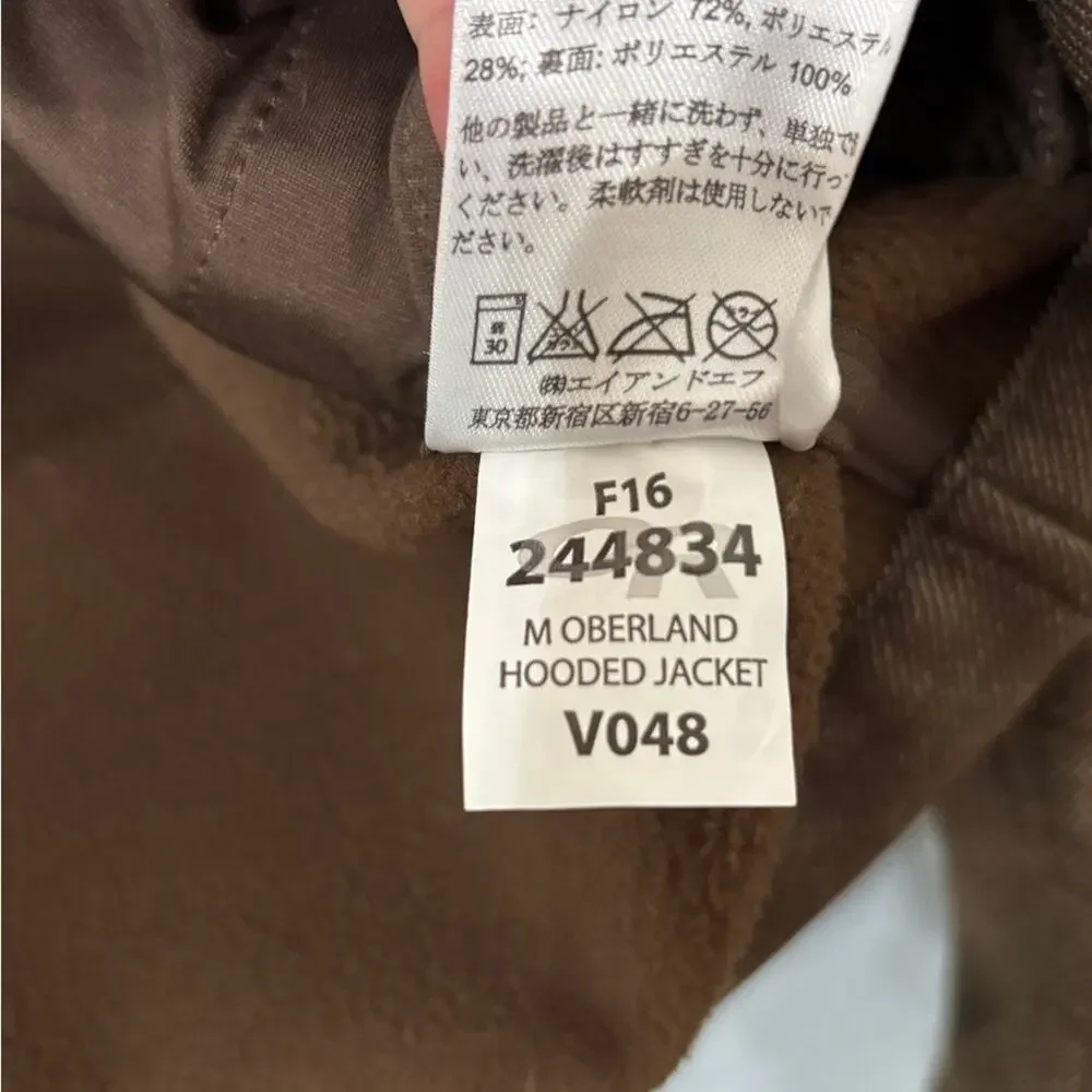 Outdoor Resesrch Men’s Oberland Hooded Soft Shell Jacket Fleece Lined Brown M